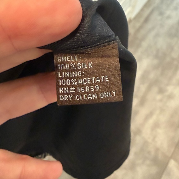 J. McLaughlin 100% Silk Zebra Print Brown | Cream - Small - Picture 6 of 6